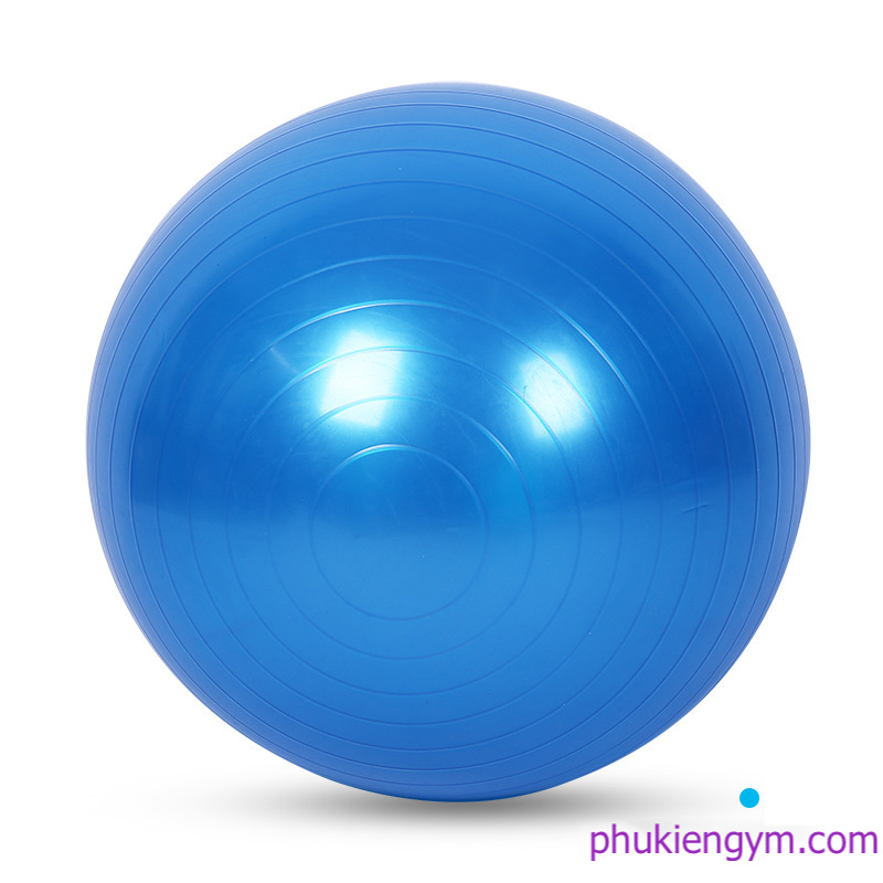 (Tặng kèm bơm bóng) Bóng tập yoga xanh lam (đường kính 65cm)