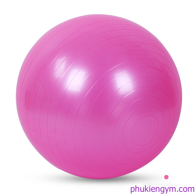 (Tặng kèm bơm bóng) Bóng tập yoga hồng (đường kính 65cm)
